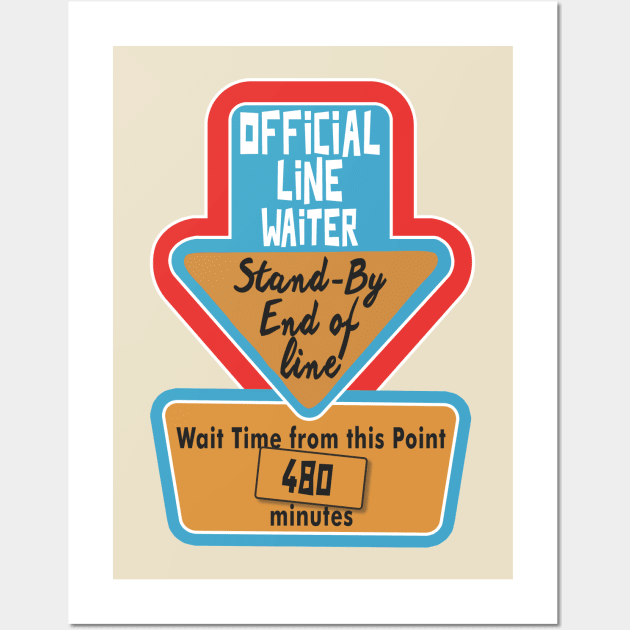 Official Line Waiter Wall Art by HIDENbehindAroc